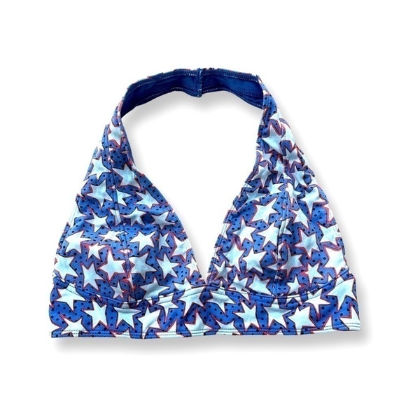 Out From Under Urban Outfitters Blue Star Halter Bralette M - Picture 1 of 9